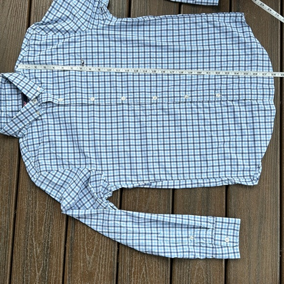 EUC vineyard vines Men's Multi Check Slim Fit Nylon Shirt Size Small - Picture 4 of 6